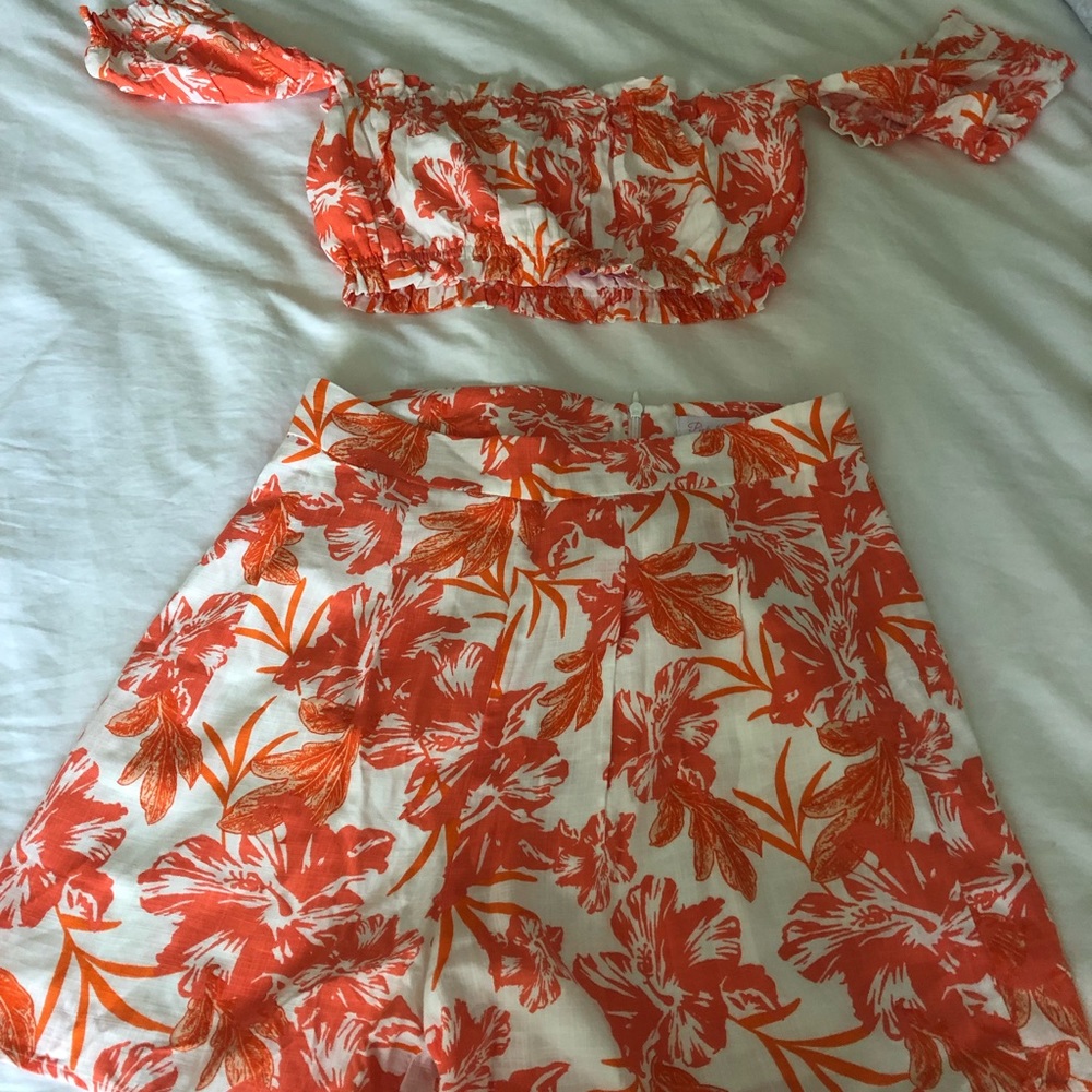 Crop top and shorts set